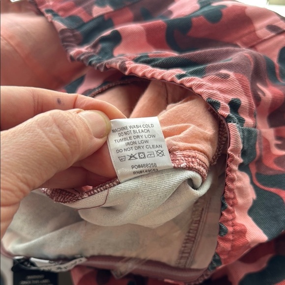 Fashion Nova. Red and Orange Jumpsuit with Wide-Leg Design - Picture 9 of 9